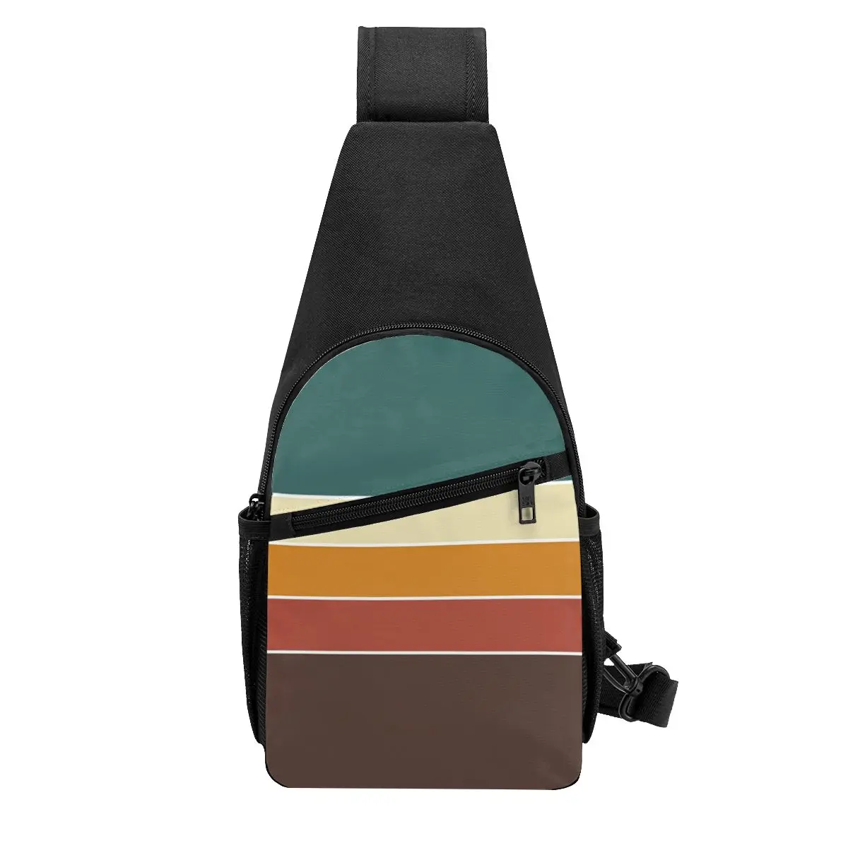 Iconic 70s Nordic Vintage Retro Stripes In Fall Colors Chest Bag Men Sling Crossbody Backpack Chest Bag Daypack Shoulder Bag
Iconic 70s Nordic Vintage Retro Stripes In Fall Colors Chest Bag Men Sling Crossbody Backpack Chest Bag Daypack Shoulder Bag