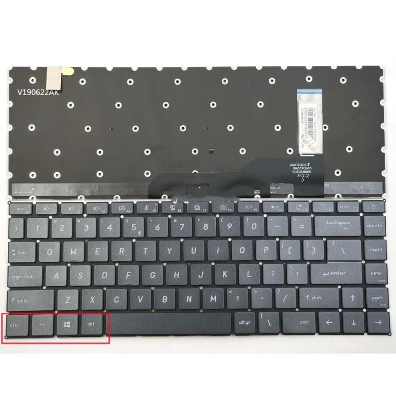 Клавиатура с подсветкой для ноутбуков MSI Modern 15 A4M MS-155K, Modern 15 A5M MS-155L (США)
Клавиатура с подсветкой для ноутбуков MSI Modern 15 A4M MS-155K, Modern 15 A5M MS-155L (США)