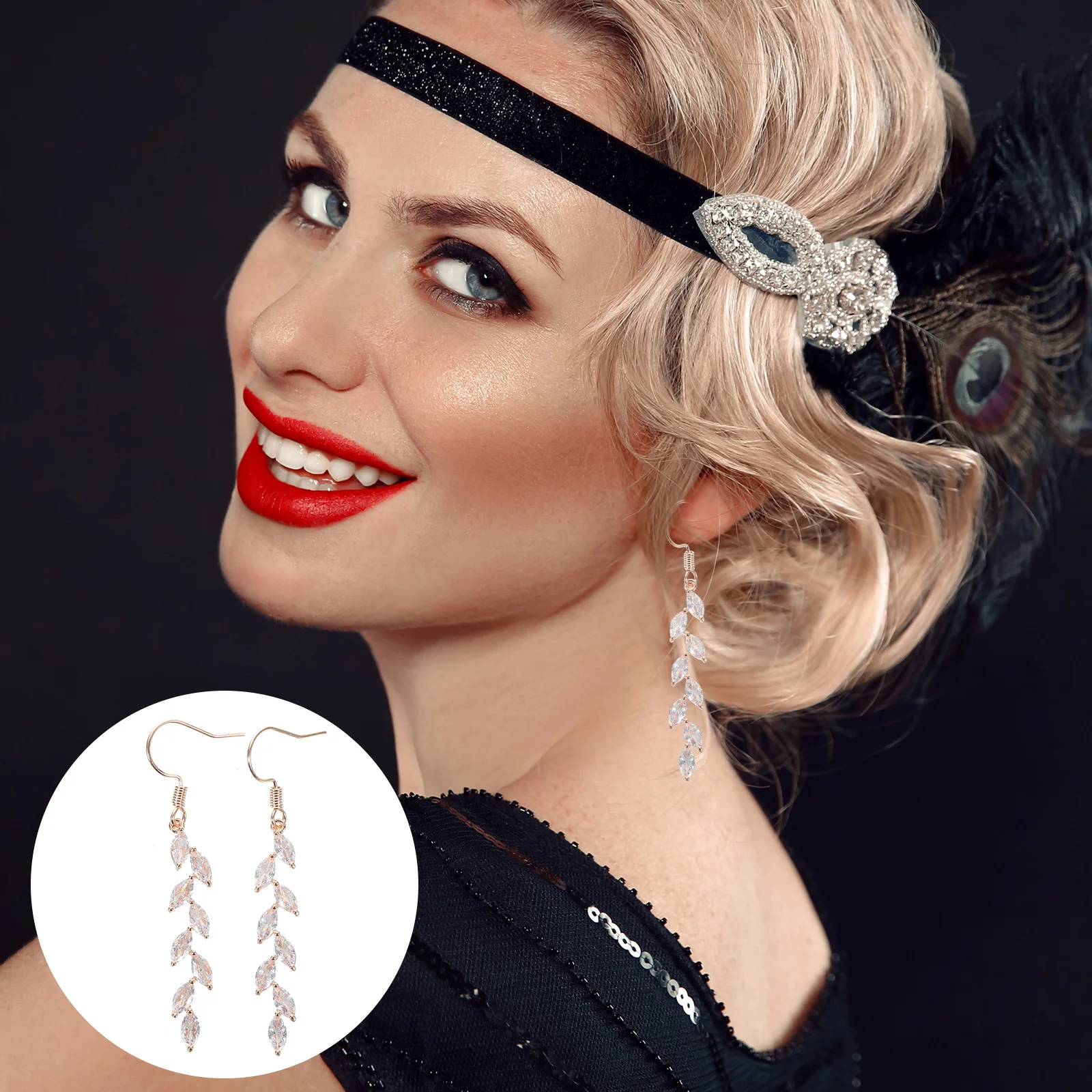 1 Pair Women Tassel Dangle Bridal Zircon Earrings Lightweight Copper Fashion Jewelry Gift For Daily Party Wear Dangle Drop Ear
1 Pair Women Tassel Dangle Bridal Zircon Earrings Lightweight Copper Fashion Jewelry Gift For Daily Party Wear Dangle Drop Ear