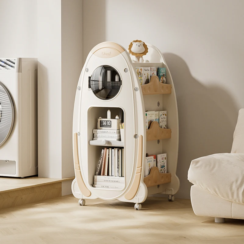 Children's bookshelf, toy storage rack, rotating integrated floor bookcase, household shelf
Children's bookshelf, toy storage rack, rotating integrated floor bookcase, household shelf