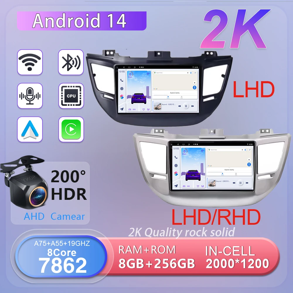 Экран Incell 2K для Hyundai Tucson IX35 3 2015 2016 2017 2018, автомобильный радиоприемник Android 14, мультимедийный плеер, стереонавигация Carplay
Экран Incell 2K для Hyundai Tucson IX35 3 2015 2016 2017 2018, автомобильный радиоприемник Android 14, мультимедийный плеер, стереонавигация Carplay