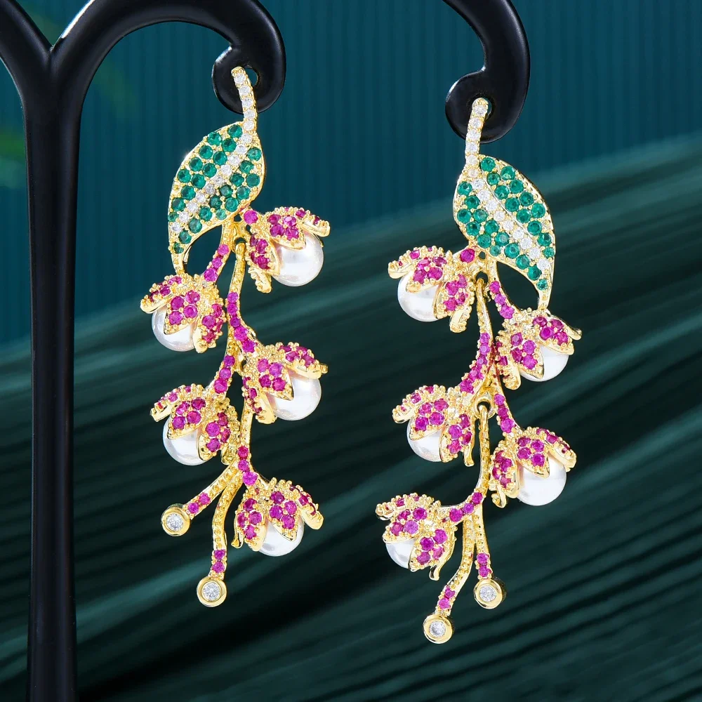 Kellybola Original Luxury Pearls Earrings For Women Bridal Wedding Gift Brand Delicate CZ Boucle D'oreille Femme High Quality
Kellybola Original Luxury Pearls Earrings For Women Bridal Wedding Gift Brand Delicate CZ Boucle D'oreille Femme High Quality