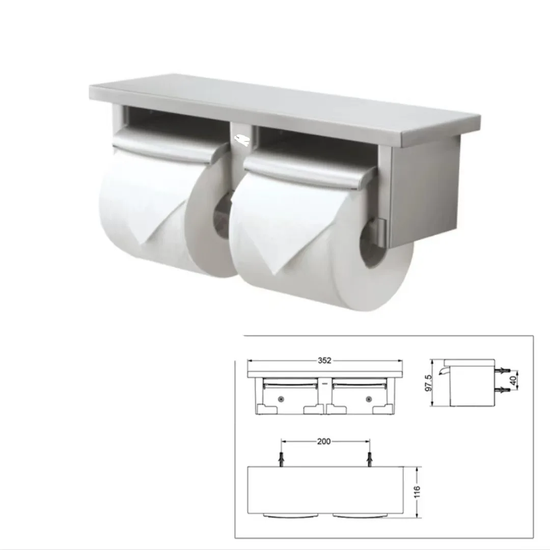 Toilet paper holder double-layer bathroom 716 bathroom accessories
Toilet paper holder double-layer bathroom 716 bathroom accessories