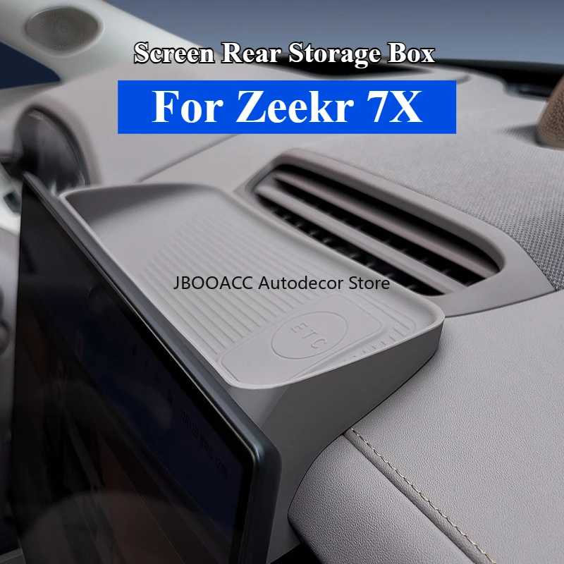 For Zeekr 7X 2024 2025 Screen Rear Storage Box Silicone Pad Central Control Navigation Screen Rear Storage Box Can Install ETC
For Zeekr 7X 2024 2025 Screen Rear Storage Box Silicone Pad Central Control Navigation Screen Rear Storage Box Can Install ETC
