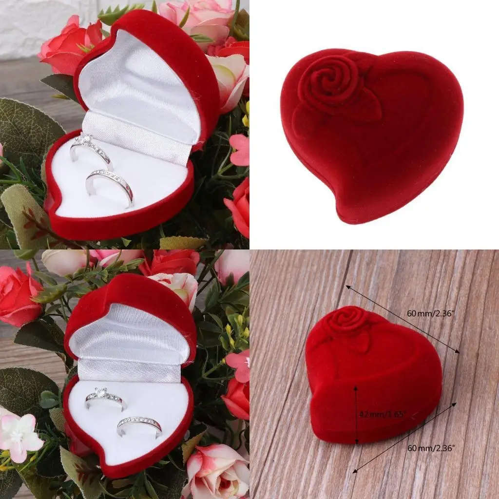 P9FE Jewelry Packaging Box Peach Heart Rose Single and Double Ring Box Fashion Gift
P9FE Jewelry Packaging Box Peach Heart Rose Single and Double Ring Box Fashion Gift