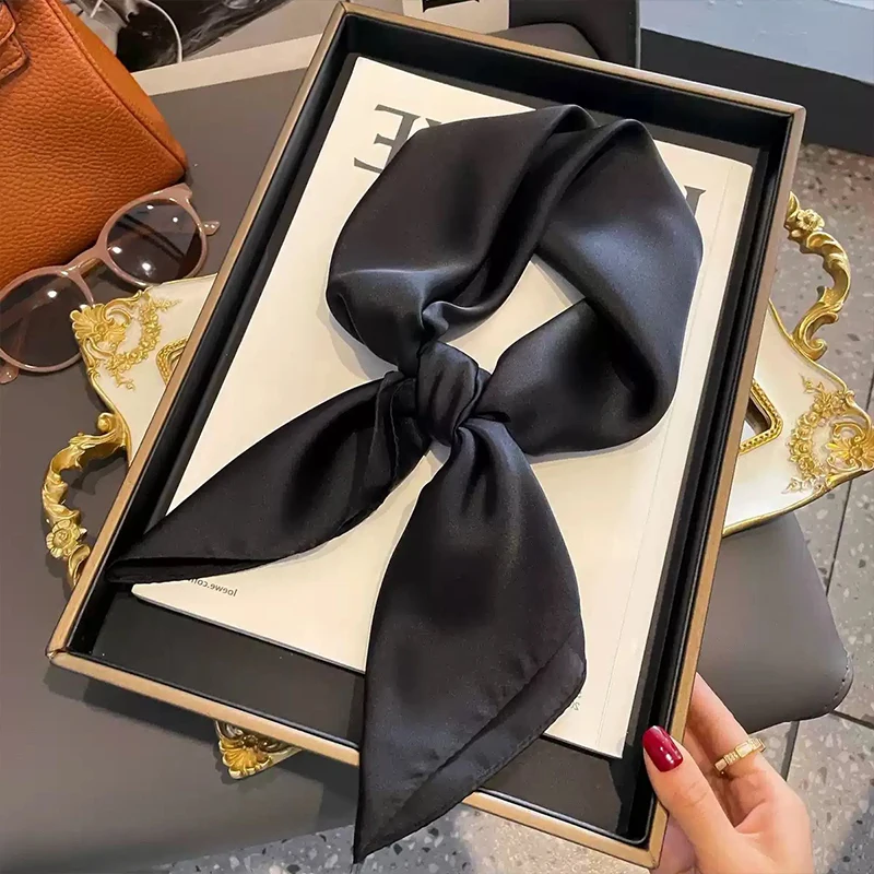 Женский черно-белый шелковый шарф длиной 70 см, однотонный формальный траурный шарф
Женский черно-белый шелковый шарф длиной 70 см, однотонный формальный траурный шарф