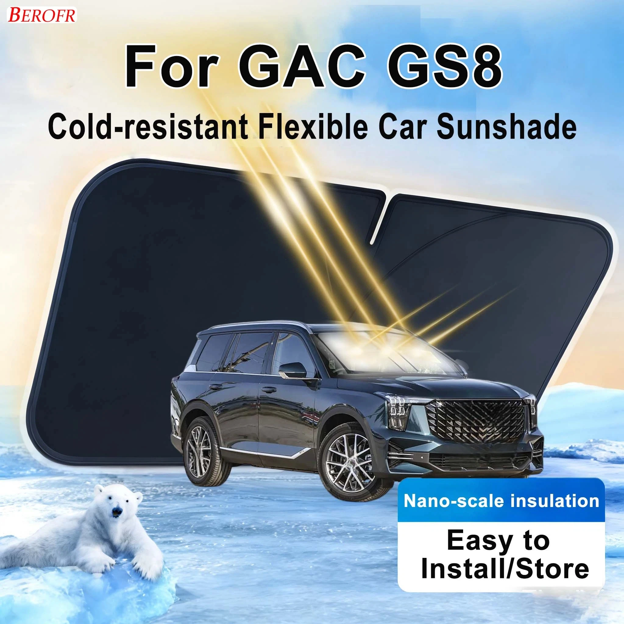 For GAC GS8 2021-2026 Car Windshield Sunshade Cover Front Window Sun Shade Heat Insulation Summer Auto Accessories
For GAC GS8 2021-2026 Car Windshield Sunshade Cover Front Window Sun Shade Heat Insulation Summer Auto Accessories