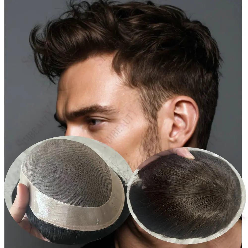 Men's Wigs 100% European Human Hair Super Durable Comfort Mono NPU Toupee Men Hair Replacement System Capillary Prosthesis
Men's Wigs 100% European Human Hair Super Durable Comfort Mono NPU Toupee Men Hair Replacement System Capillary Prosthesis