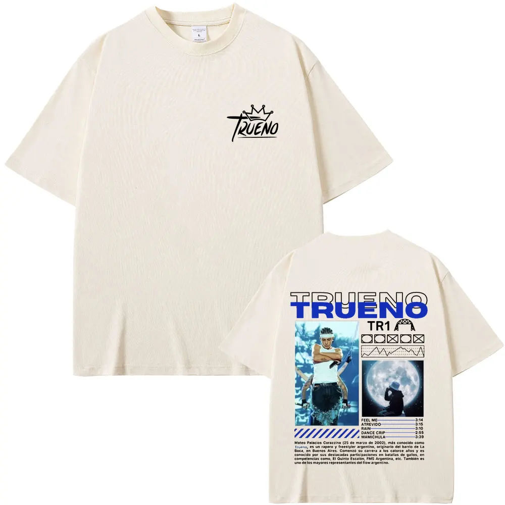Limited Rapper Trueno Graphic T-shirt Men Women Fashion Hip Hop Short Sleeve T Shirt Men's Cotton Oversized T-shirts Streetwear
Limited Rapper Trueno Graphic T-shirt Men Women Fashion Hip Hop Short Sleeve T Shirt Men's Cotton Oversized T-shirts Streetwear