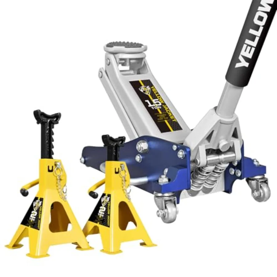 Домкрат напольный 1,5 тонны, алюминиево-стальной, легкий, низкопрофильный, для автомобилей, с подставкой-домкратом 2 тонны, двойной фиксацией и большой опорной площадкой
Домкрат напольный 1,5 тонны, алюминиево-стальной, легкий, низкопрофильный, для автомобилей, с подставкой-домкратом 2 тонны, двойной фиксацией и большой опорной площадкой