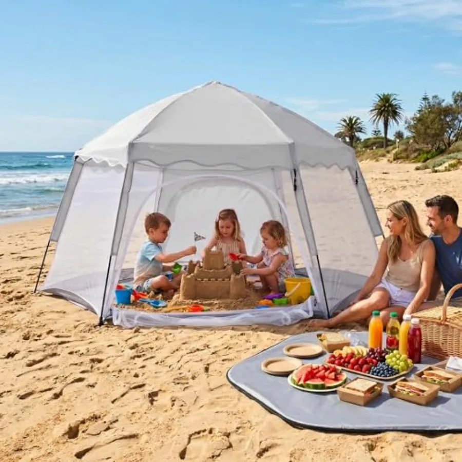 Large Pop Up Play Tent for:UV50+ sun shade, breathable 360 mesh, removable floor, lightweight polyesterideal for indoor, outdoo
Large Pop Up Play Tent for:UV50+ sun shade, breathable 360 mesh, removable floor, lightweight polyesterideal for indoor, outdoo
