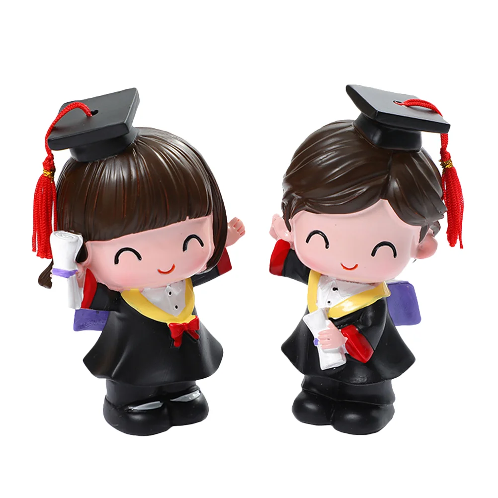 2 Pcs Graduation Season Ornaments Adorable Cake Topper Resin Decoration Boys Gifts
2 Pcs Graduation Season Ornaments Adorable Cake Topper Resin Decoration Boys Gifts