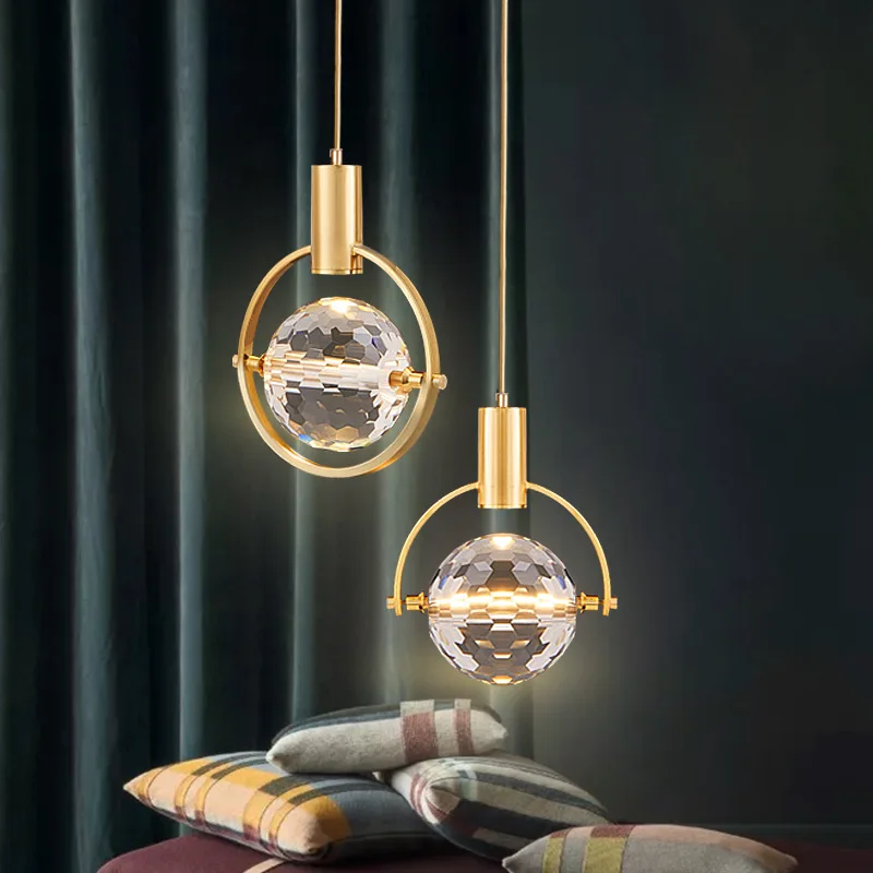 High-End Bedroom Bed Ceiling Lamp Living Room TV Single Head Long Line Chandelier Light Luxury All Copper Crystal Wire Lamp
High-End Bedroom Bed Ceiling Lamp Living Room TV Single Head Long Line Chandelier Light Luxury All Copper Crystal Wire Lamp