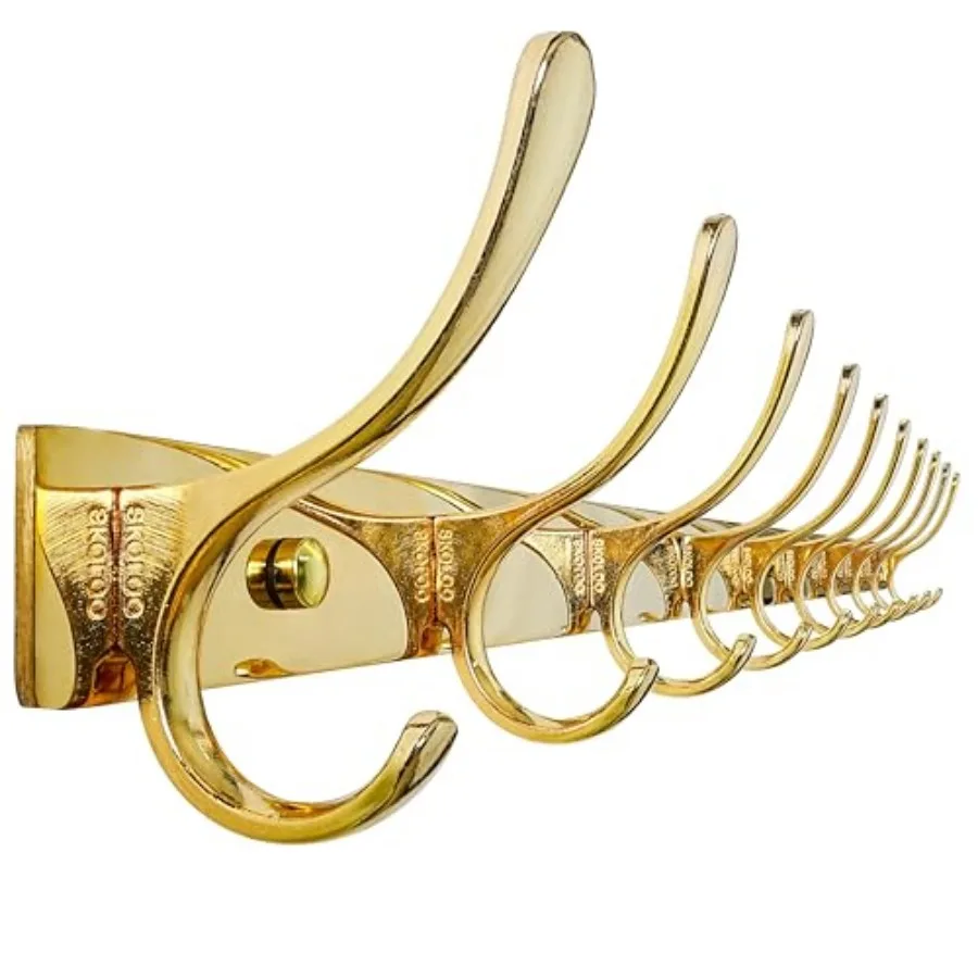 Wall Mounted Coat Rack - 10 Hooks Heavy Duty Stainless Steel Metal Wall Hangers Sturdy Coat Hooks for Hanging Coats Jacket Clot
Wall Mounted Coat Rack - 10 Hooks Heavy Duty Stainless Steel Metal Wall Hangers Sturdy Coat Hooks for Hanging Coats Jacket Clot