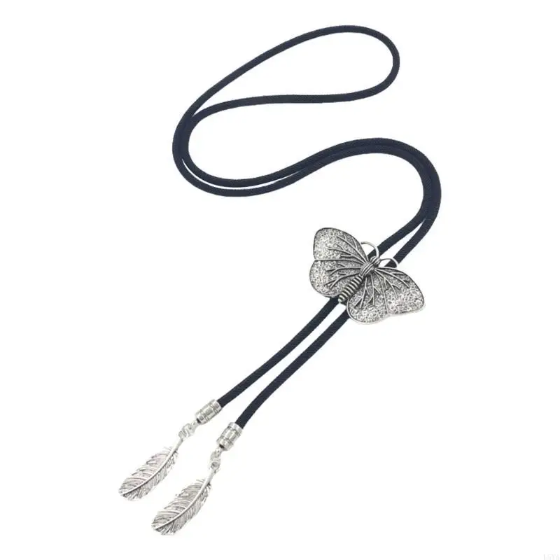 L5YA Western Shoestring Necktie Braided Belt Tie Cool Unique Charm Engraved Butterfly Pendant for Women Men
L5YA Western Shoestring Necktie Braided Belt Tie Cool Unique Charm Engraved Butterfly Pendant for Women Men