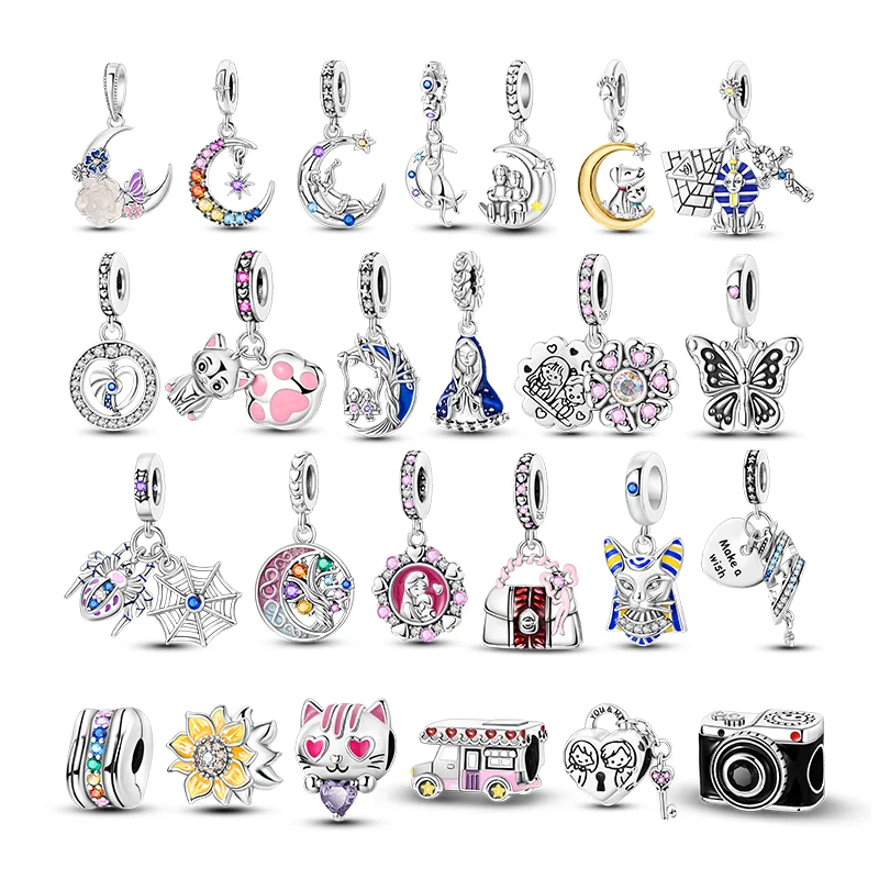 2024 Charms Beads Moon shaped Colorful DIY Jewelry Making 925 Sterling Silver suitable for original Pandora bracelet Ladies gift
2024 Charms Beads Moon shaped Colorful DIY Jewelry Making 925 Sterling Silver suitable for original Pandora bracelet Ladies gift