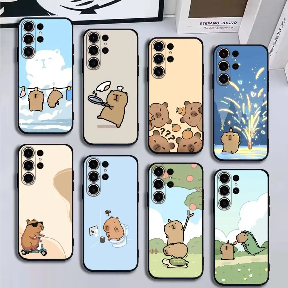 Cartoon Animal Capybara Phone Case For SamsungS25,24,21,22,23,30,Ultra,20,Plus,Fe,Lite,Note,10,9,Soft Black Cover
Cartoon Animal Capybara Phone Case For SamsungS25,24,21,22,23,30,Ultra,20,Plus,Fe,Lite,Note,10,9,Soft Black Cover