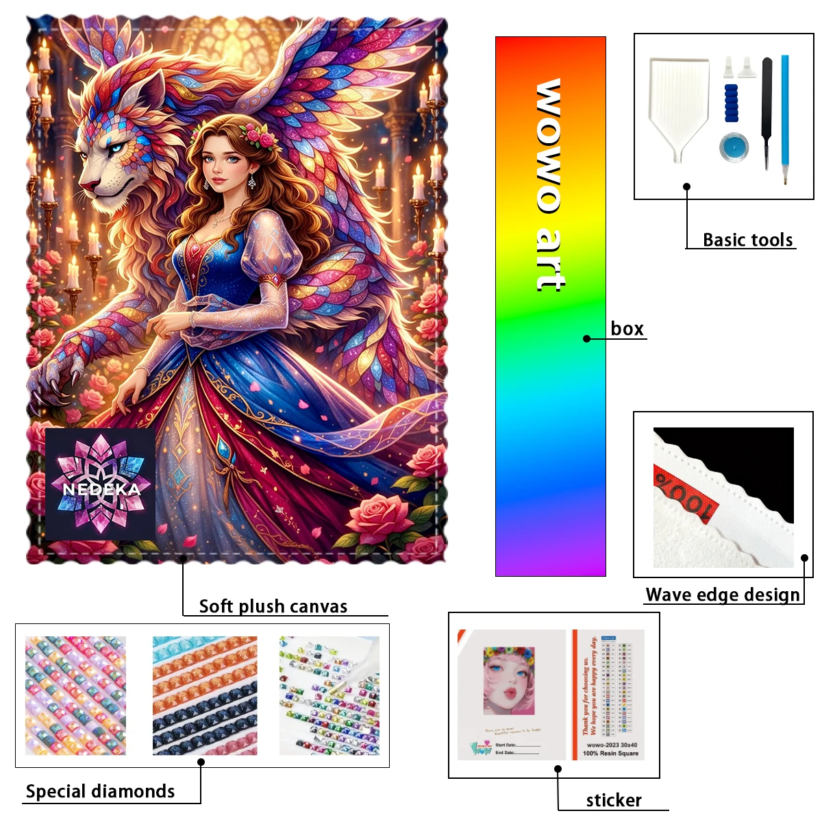 【NEDEKA_ Diamond Art】The Tiger and the Beauty witch AB Rhinestone FD Rhinestone Perfect Resin Diamond
【NEDEKA_ Diamond Art】The Tiger and the Beauty witch AB Rhinestone FD Rhinestone Perfect Resin Diamond