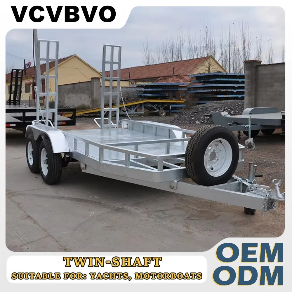 Tandem Axle Aluminum Boat Cradle Trailer Yacht Speedboat Inflatable Heavy Duty Rustproof Customizable Marine Carrier Factory RV
Tandem Axle Aluminum Boat Cradle Trailer Yacht Speedboat Inflatable Heavy Duty Rustproof Customizable Marine Carrier Factory RV