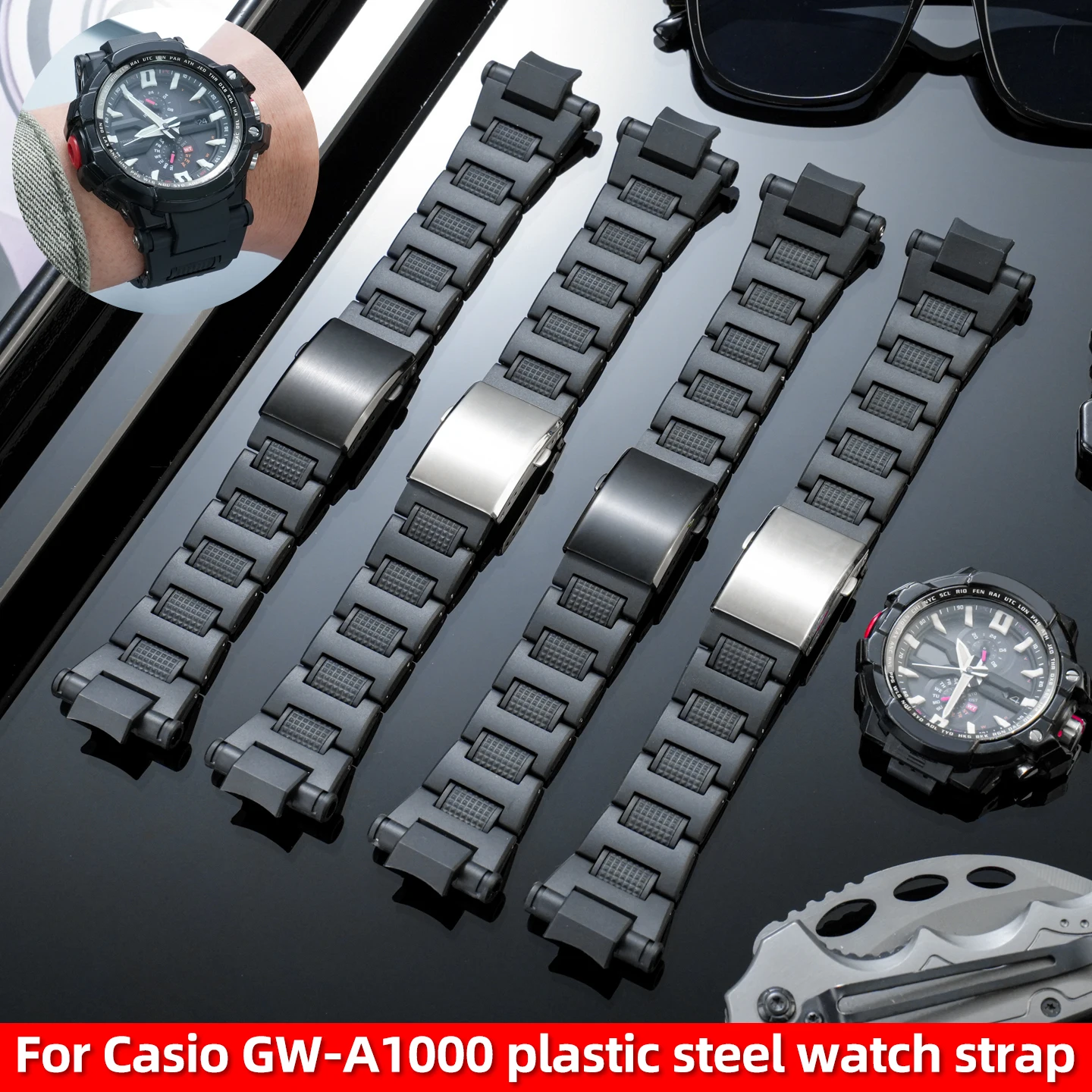 For Casio G-SHOCK Kongba GA1100 GWA1000 GW4000 Modification lightweight plastic steel strap men's sports bracelet Wristband
For Casio G-SHOCK Kongba GA1100 GWA1000 GW4000 Modification lightweight plastic steel strap men's sports bracelet Wristband
