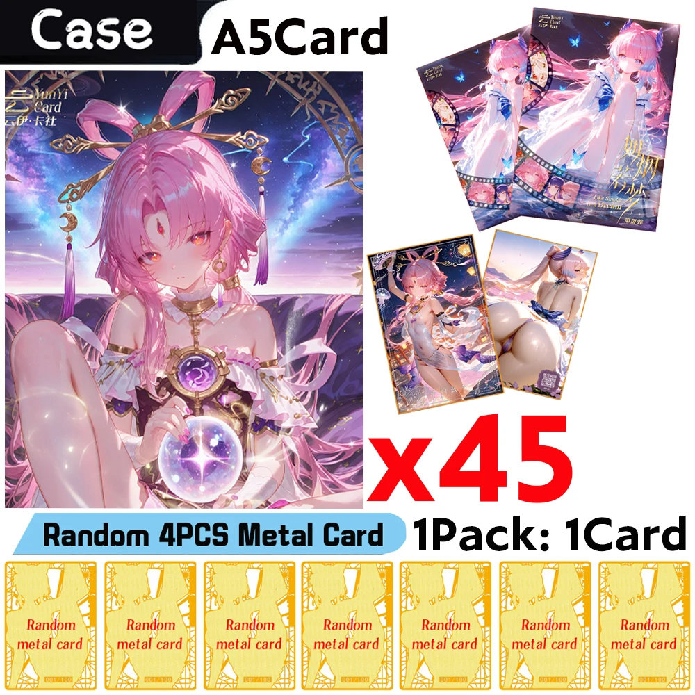 Оптовая продажа Yunyan Club Goddess Story Wave 5, коллекция карт формата А5, японское аниме, бустерная коробка, Tcg-карта, игрушка, хобби, подарки
Оптовая продажа Yunyan Club Goddess Story Wave 5, коллекция карт формата А5, японское аниме, бустерная коробка, Tcg-карта, игрушка, хобби, подарки