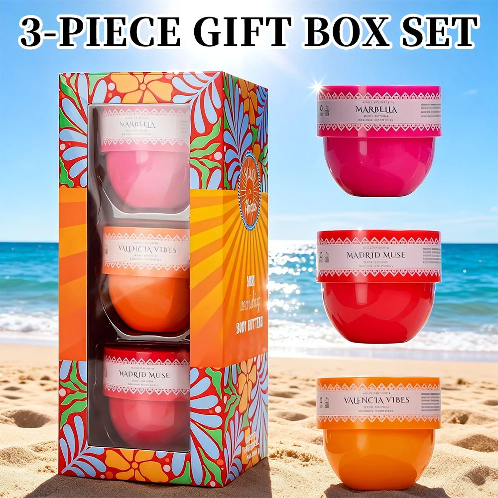 Solo En Lbiza, 3-Piece Set, Body Butter For Men And Women, 3 Different Scent, Long-Lasting Scent, Perfect For Dating, Daily Life
Solo En Lbiza, 3-Piece Set, Body Butter For Men And Women, 3 Different Scent, Long-Lasting Scent, Perfect For Dating, Daily Life