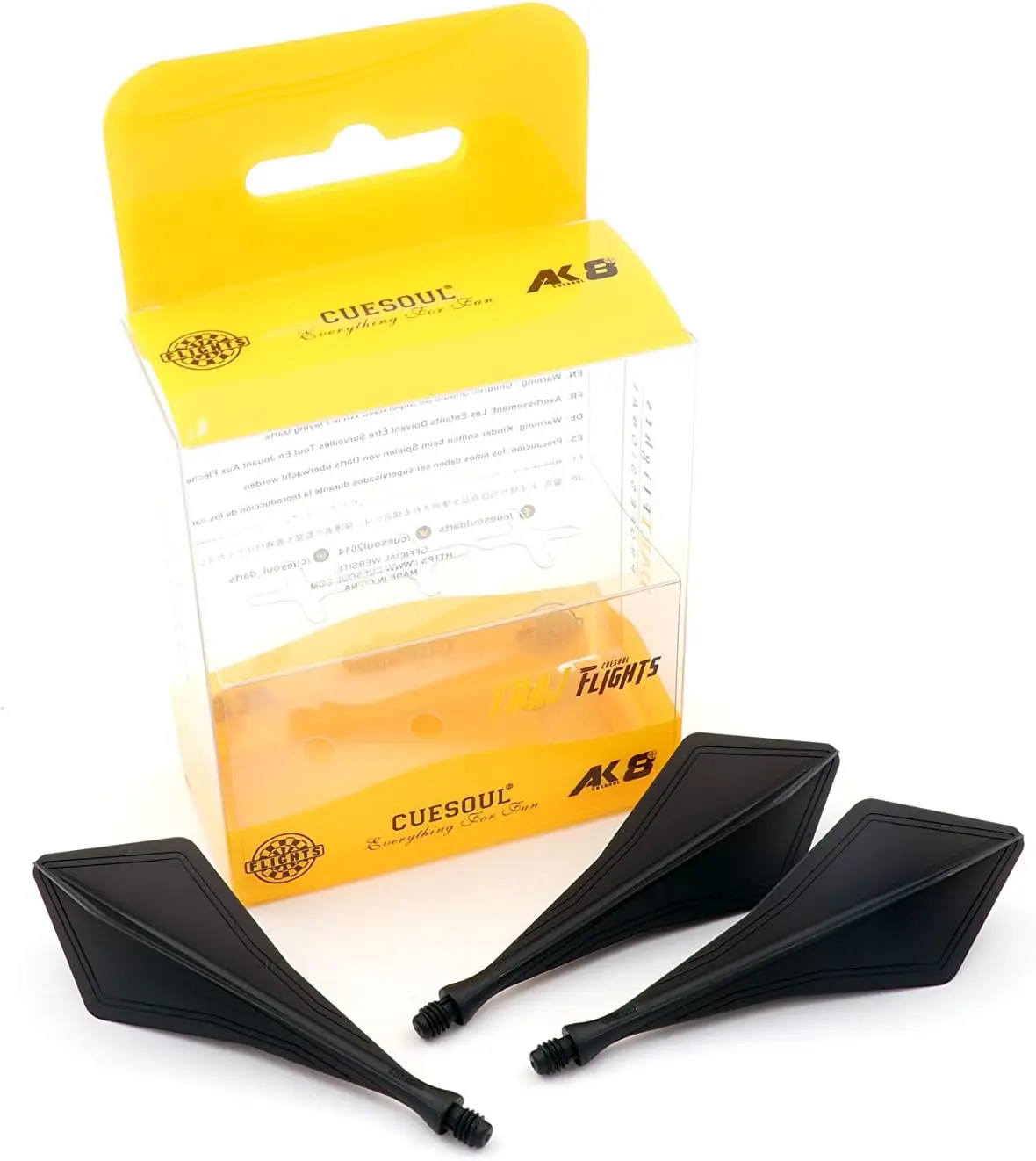 Integrated Dart Flights and Shafts Wave Shape, Very Slim Dart Flight 3 Sets for Steel Tip and Soft Tip Darts
Integrated Dart Flights and Shafts Wave Shape, Very Slim Dart Flight 3 Sets for Steel Tip and Soft Tip Darts
