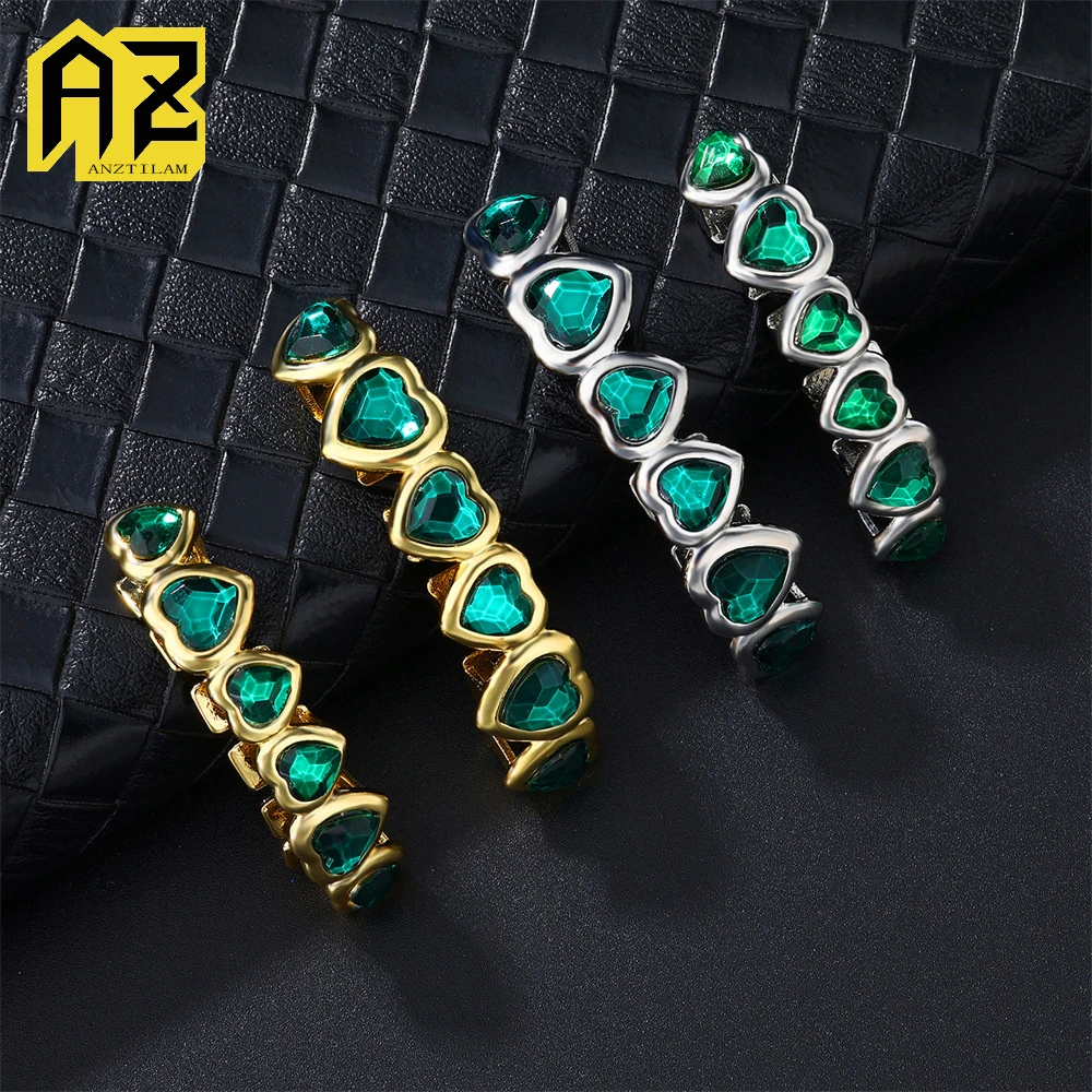 Anztilam Зеленый Циркон Сердце Grillz Iced Out Грили Зубной Гриль Мужчины Женщины Хип-Хоп Кепки Латунь Модные Ювелирные Изделия Бесплатная Доставка
Anztilam Зеленый Циркон Сердце Grillz Iced Out Грили Зубной Гриль Мужчины Женщины Хип-Хоп Кепки Латунь Модные Ювелирные Изделия Бесплатная Доставка