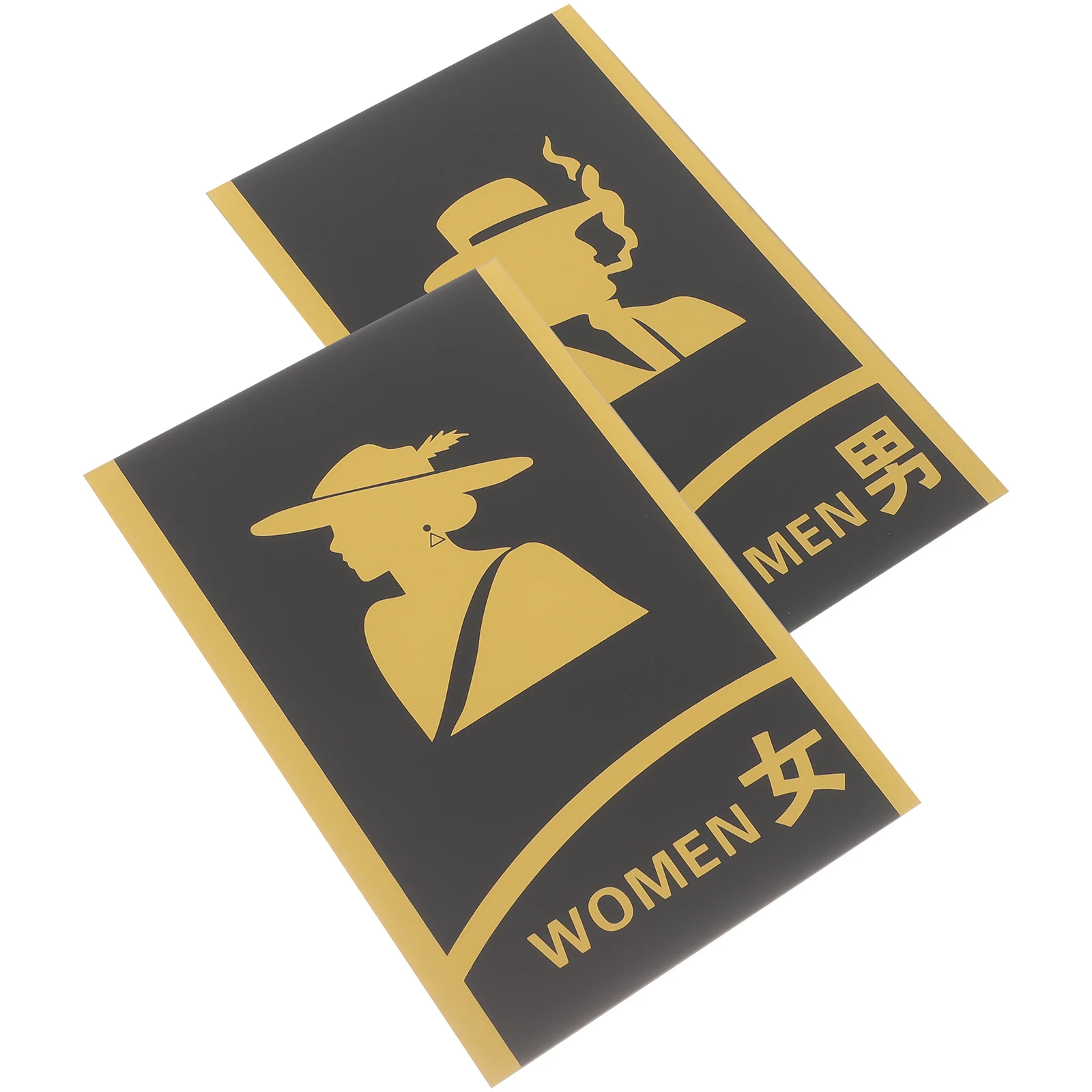 2Pcs Restroom Sign Acrylic Bathroom Door Signs for Business Restaurants Offices Womens Mens Toilet Decor Led Name Tag
2Pcs Restroom Sign Acrylic Bathroom Door Signs for Business Restaurants Offices Womens Mens Toilet Decor Led Name Tag