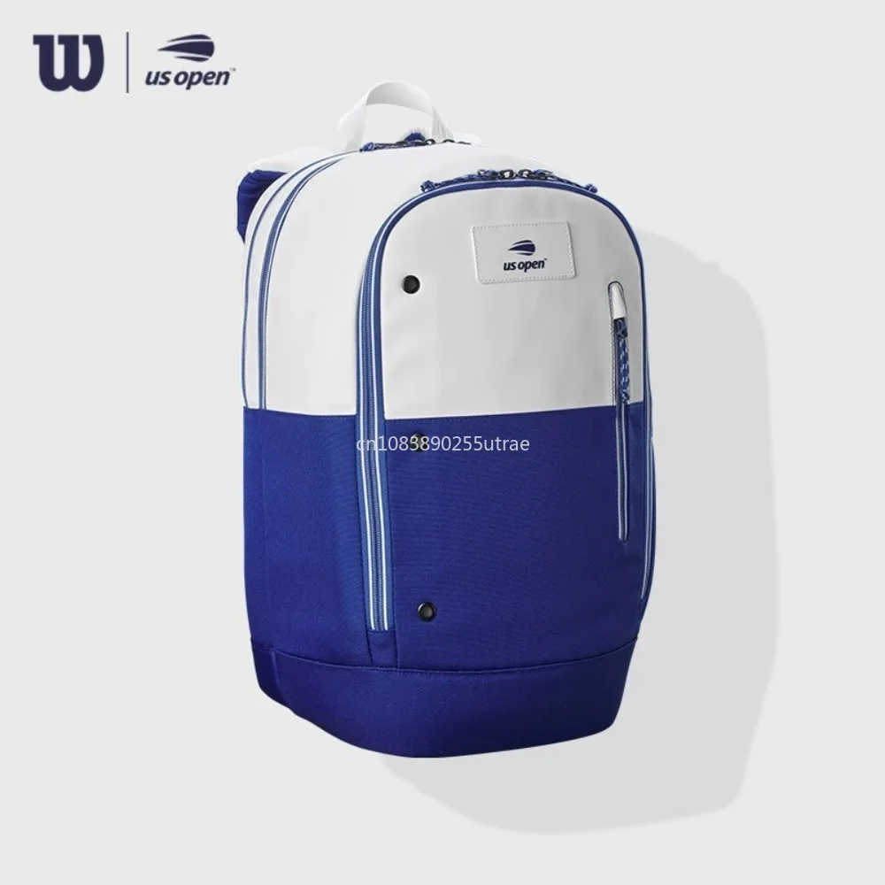 Wilson US Open Super Tour 2 Pack Racquets Bag Team White Blue Lightweight Racket Backpack Large Tennis Bag with Heat Insulation
Wilson US Open Super Tour 2 Pack Racquets Bag Team White Blue Lightweight Racket Backpack Large Tennis Bag with Heat Insulation