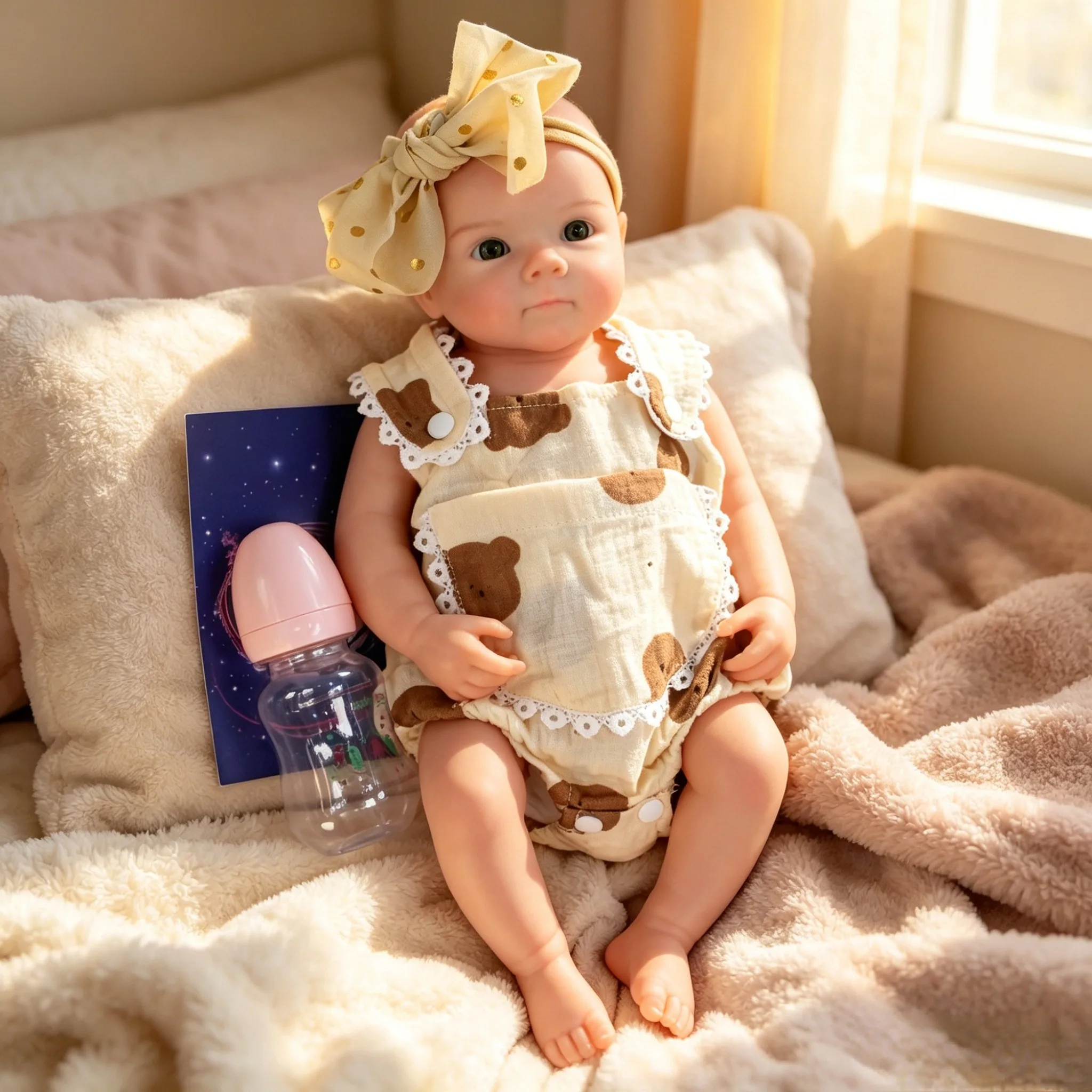 18 Inch Bettie Full Body Silicone Reborn Baby Girl Doll Real Big Eyes Lifelike Newborn Doll Collectible Toy Birthday Gift
18 Inch Bettie Full Body Silicone Reborn Baby Girl Doll Real Big Eyes Lifelike Newborn Doll Collectible Toy Birthday Gift