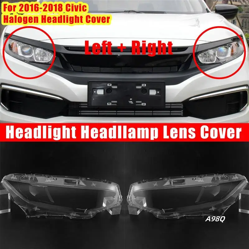 Крышка объектива фар для Honda Civic 2016, 2017, 2018, 2019, галогенная линза для фар, абажур, автоматический светильник, чехол
Крышка объектива фар для Honda Civic 2016, 2017, 2018, 2019, галогенная линза для фар, абажур, автоматический светильник, чехол