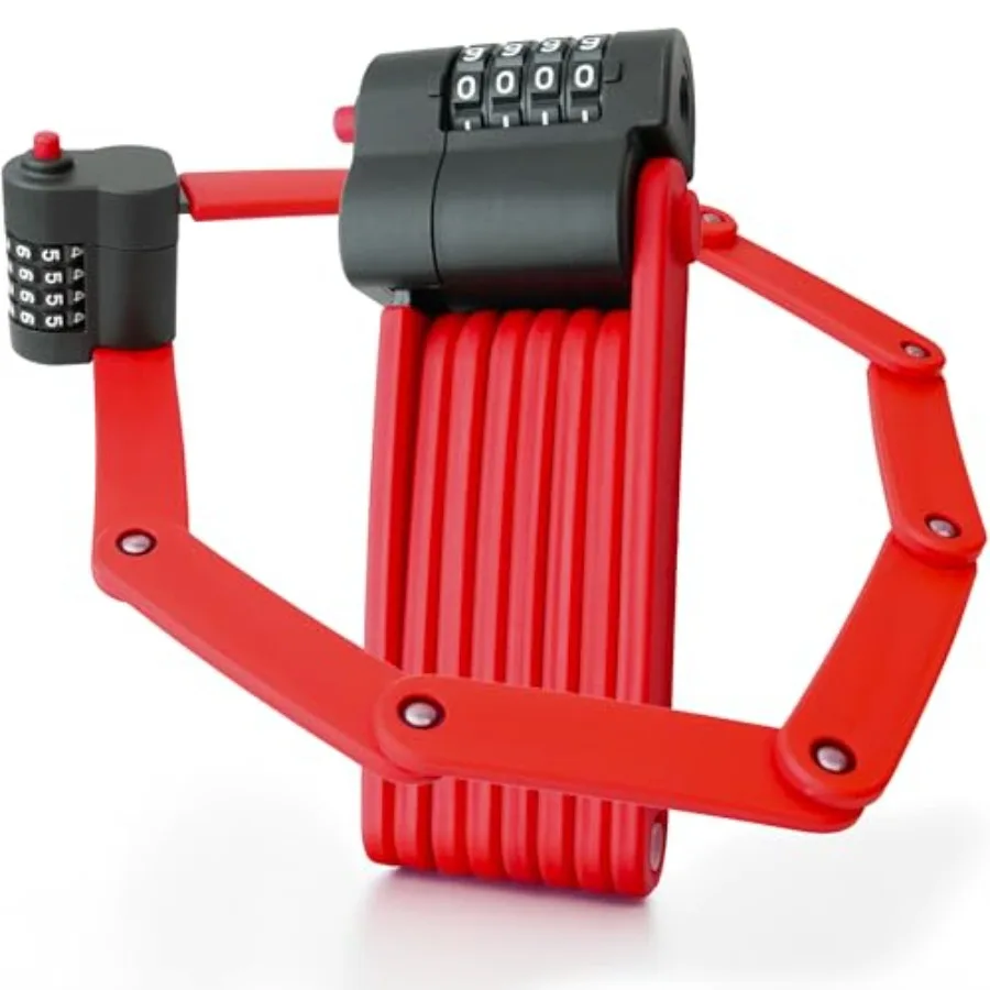 Foldable Combination Bike Lock with 4Digit Code for Secure Protection of EBikes Scooters and Motorcycles HeavyDuty FortiCore Ha
Foldable Combination Bike Lock with 4Digit Code for Secure Protection of EBikes Scooters and Motorcycles HeavyDuty FortiCore Ha