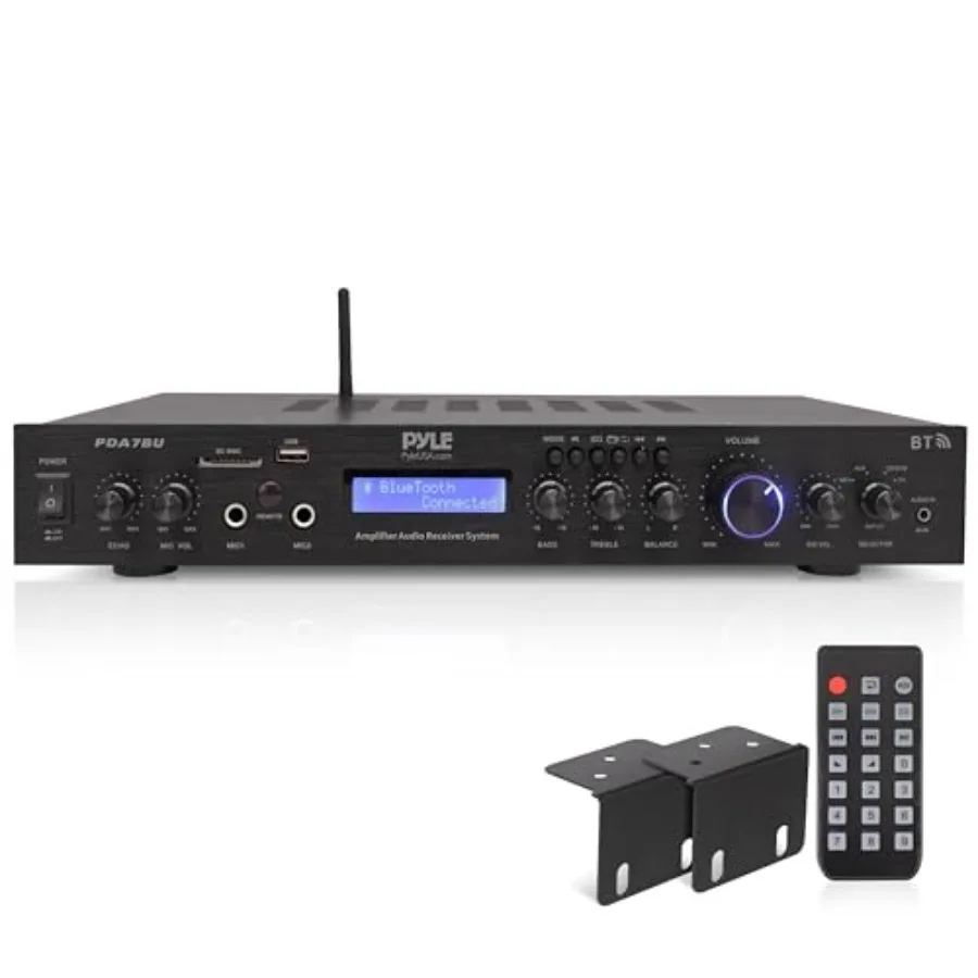 5 Channel Rack Mount Bluetooth Amplifier Receiver - Home Theater Amp, Speaker Amplifier, Bluetooth Wirel Streaming, MP3/USB/SD/
5 Channel Rack Mount Bluetooth Amplifier Receiver - Home Theater Amp, Speaker Amplifier, Bluetooth Wirel Streaming, MP3/USB/SD/