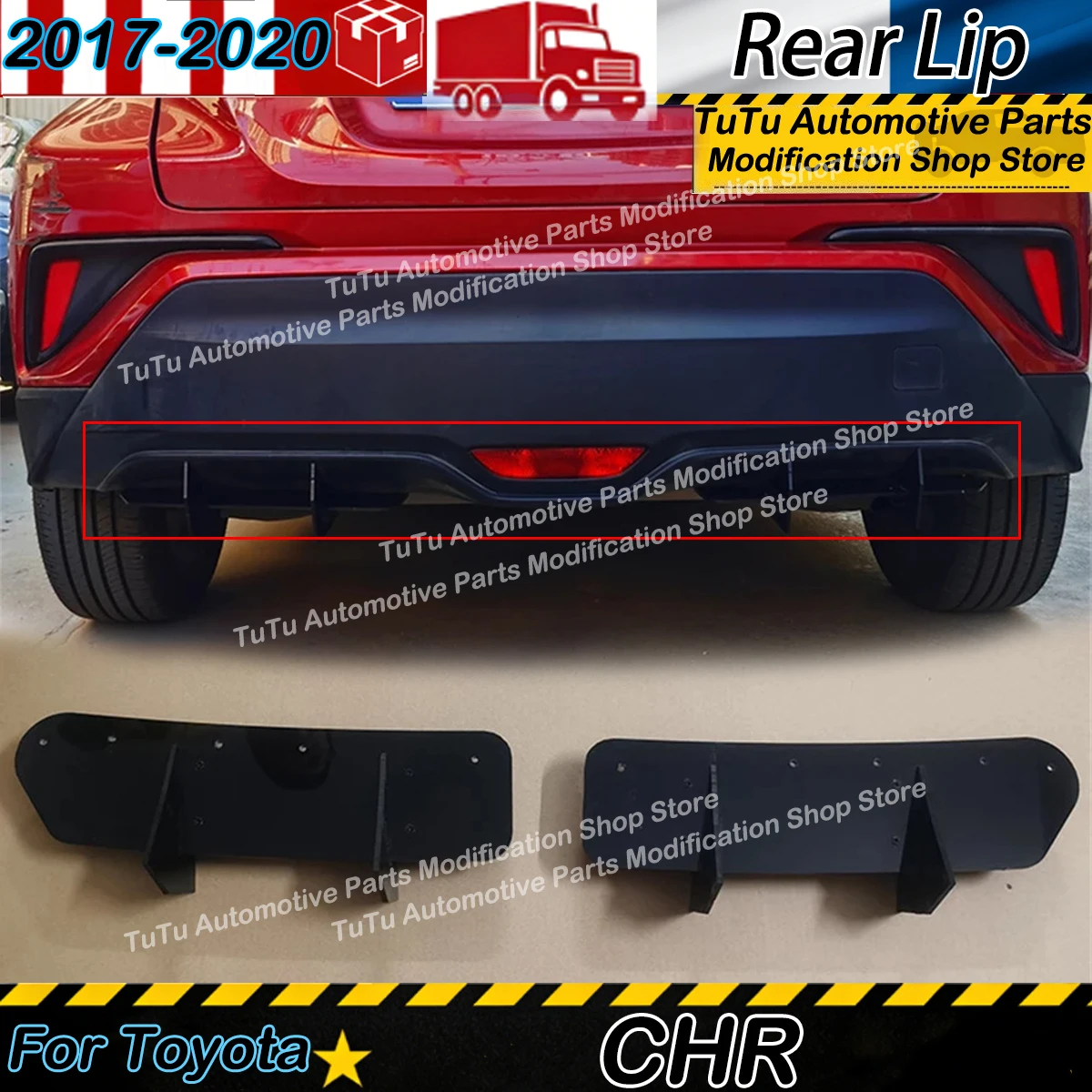 Car Rear Bumper Lip Diffuser for Toyota CHR 2017 2018 2019 2020 Rear Lip Blade Spoiler Wind Fins Splitter Guard Board Tuning
Car Rear Bumper Lip Diffuser for Toyota CHR 2017 2018 2019 2020 Rear Lip Blade Spoiler Wind Fins Splitter Guard Board Tuning