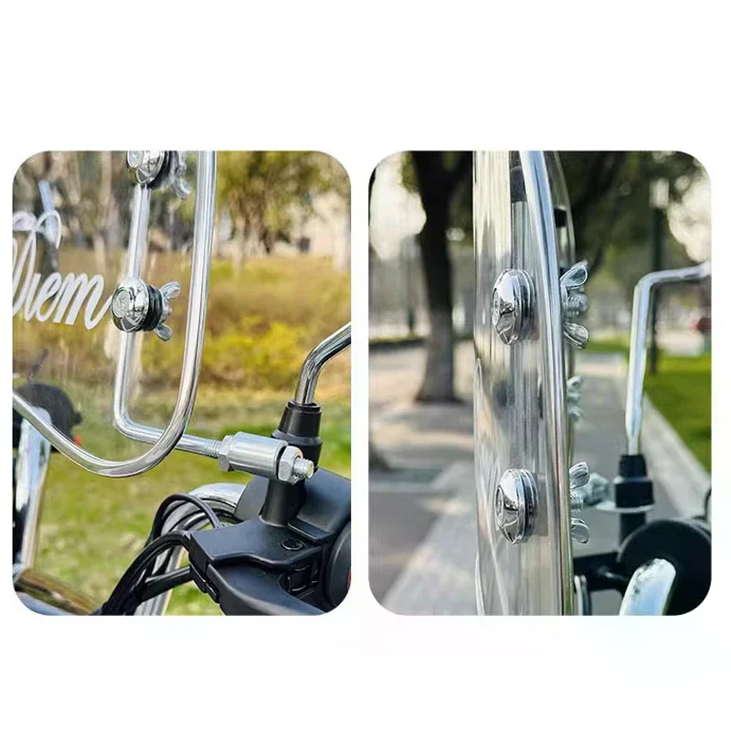 Motorbike Windshield Clear Front Screen Wind Shield Screens Deflectors For Roman Holiday Electric Vehicle
Motorbike Windshield Clear Front Screen Wind Shield Screens Deflectors For Roman Holiday Electric Vehicle