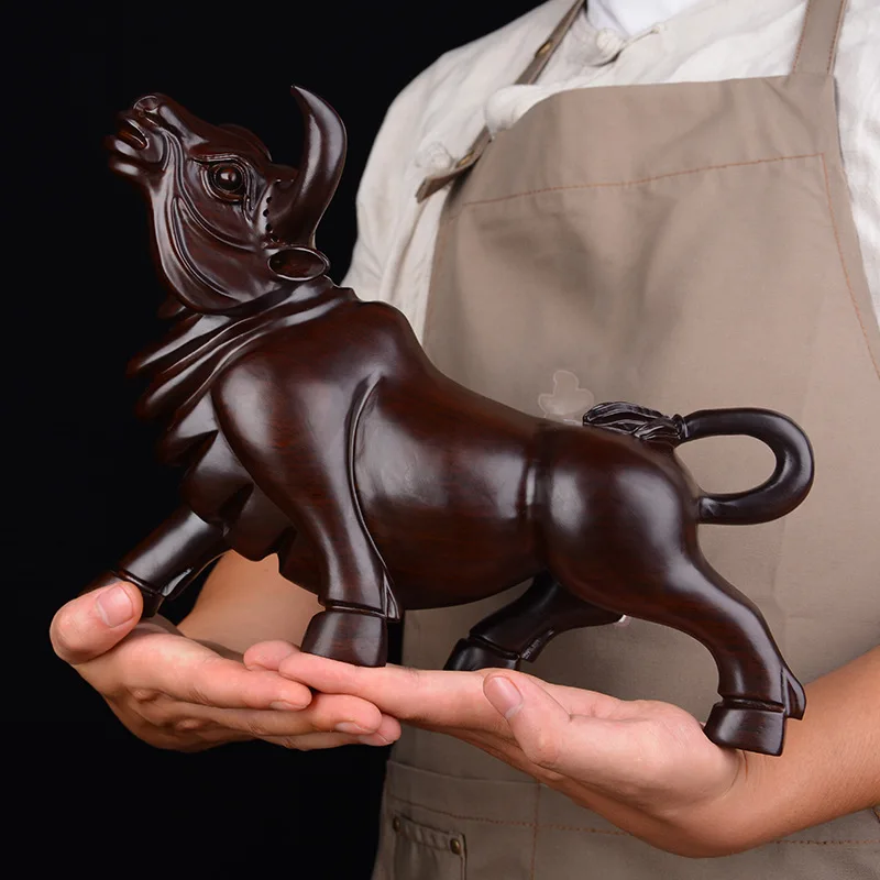 Ebony wood carving cow spirited solid wood carving living room zodiac craft gift cow
Ebony wood carving cow spirited solid wood carving living room zodiac craft gift cow