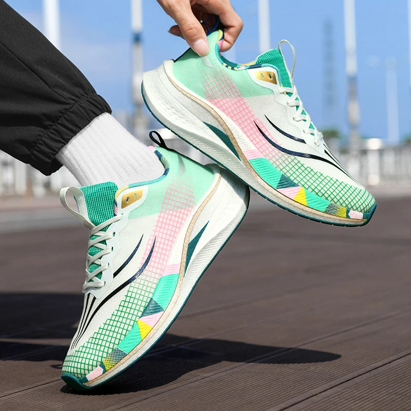 Rotary Buckle Thick Sole Racing Running Shoes Men Women Shock Absorbing Fitness Training Outdoor Walking Sneakers
Rotary Buckle Thick Sole Racing Running Shoes Men Women Shock Absorbing Fitness Training Outdoor Walking Sneakers
