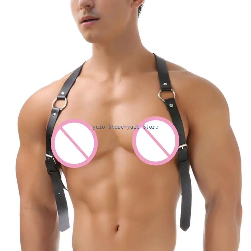 X7XB Alternative Fashion Gothic Harness With Metal Rings And Adjustable Straps For Personal
X7XB Alternative Fashion Gothic Harness With Metal Rings And Adjustable Straps For Personal