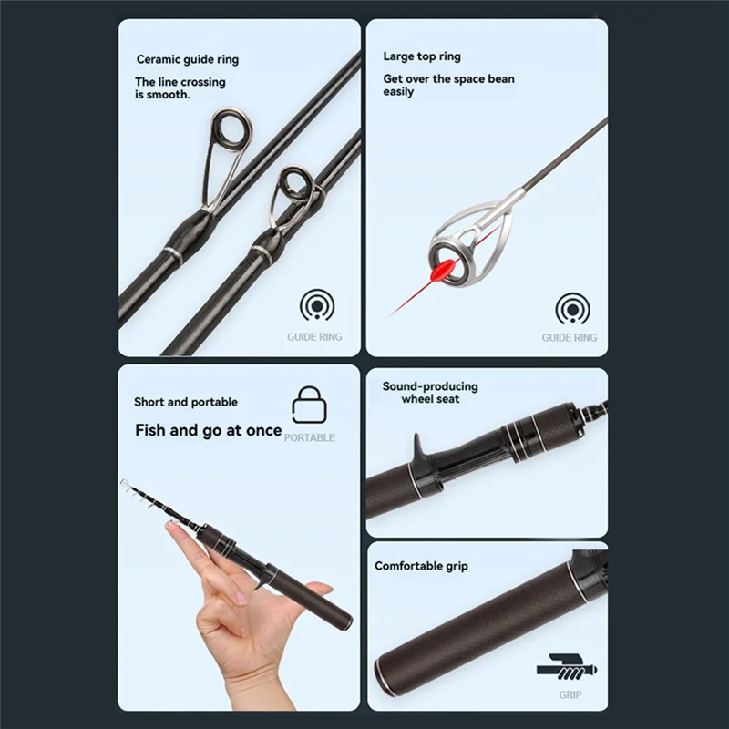 YHOLI-Ultralight 28Cmtelescopic Lure Rod Fishing Travel Rod Outdoor Fishing Lure Rod Gear
YHOLI-Ultralight 28Cmtelescopic Lure Rod Fishing Travel Rod Outdoor Fishing Lure Rod Gear