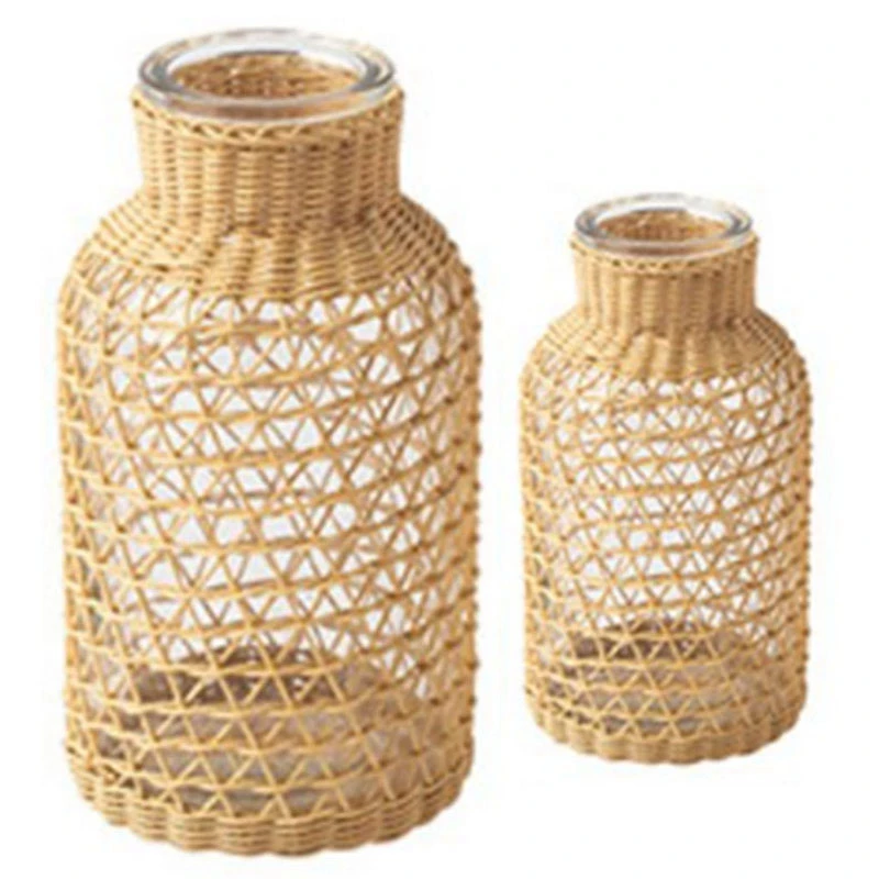 2 Pcs Straw Glass Flower Vase Japanese Flower Pot In The Nordic Contracted Creative Flower Basket To Water Plants L & S
2 Pcs Straw Glass Flower Vase Japanese Flower Pot In The Nordic Contracted Creative Flower Basket To Water Plants L & S