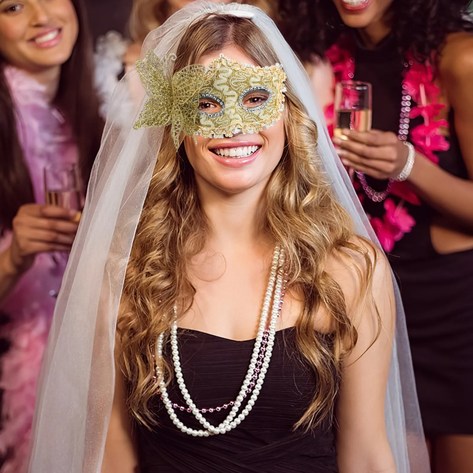 2Pcs Face Masks Masquerade Exquisite Lightweight Couple Set for Ball Prom Festival Party Venetian Decorative Costume
2Pcs Face Masks Masquerade Exquisite Lightweight Couple Set for Ball Prom Festival Party Venetian Decorative Costume