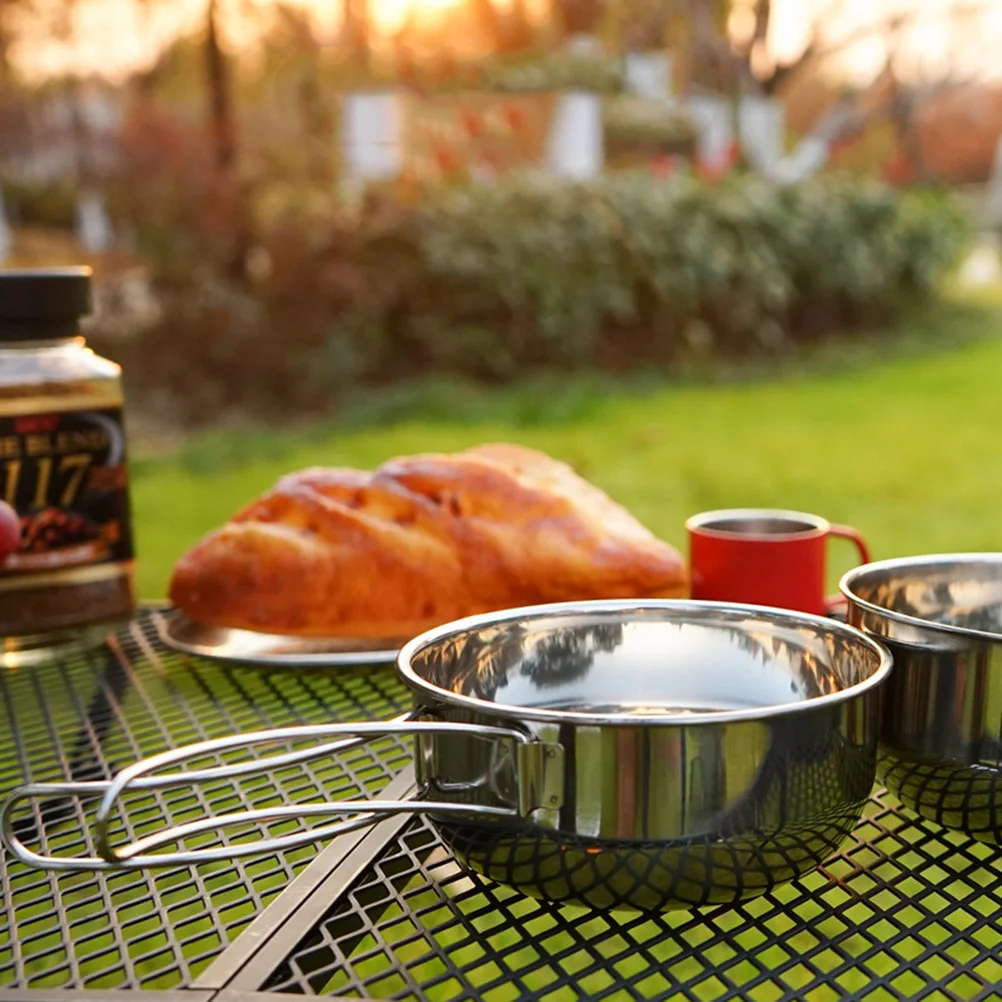 3Pcs Travel Tableware Set Stainless Steel Folding Bowls for Camping Outdoor Cooking with Mesh Storage Bag Camping Tableware Bowl
3Pcs Travel Tableware Set Stainless Steel Folding Bowls for Camping Outdoor Cooking with Mesh Storage Bag Camping Tableware Bowl