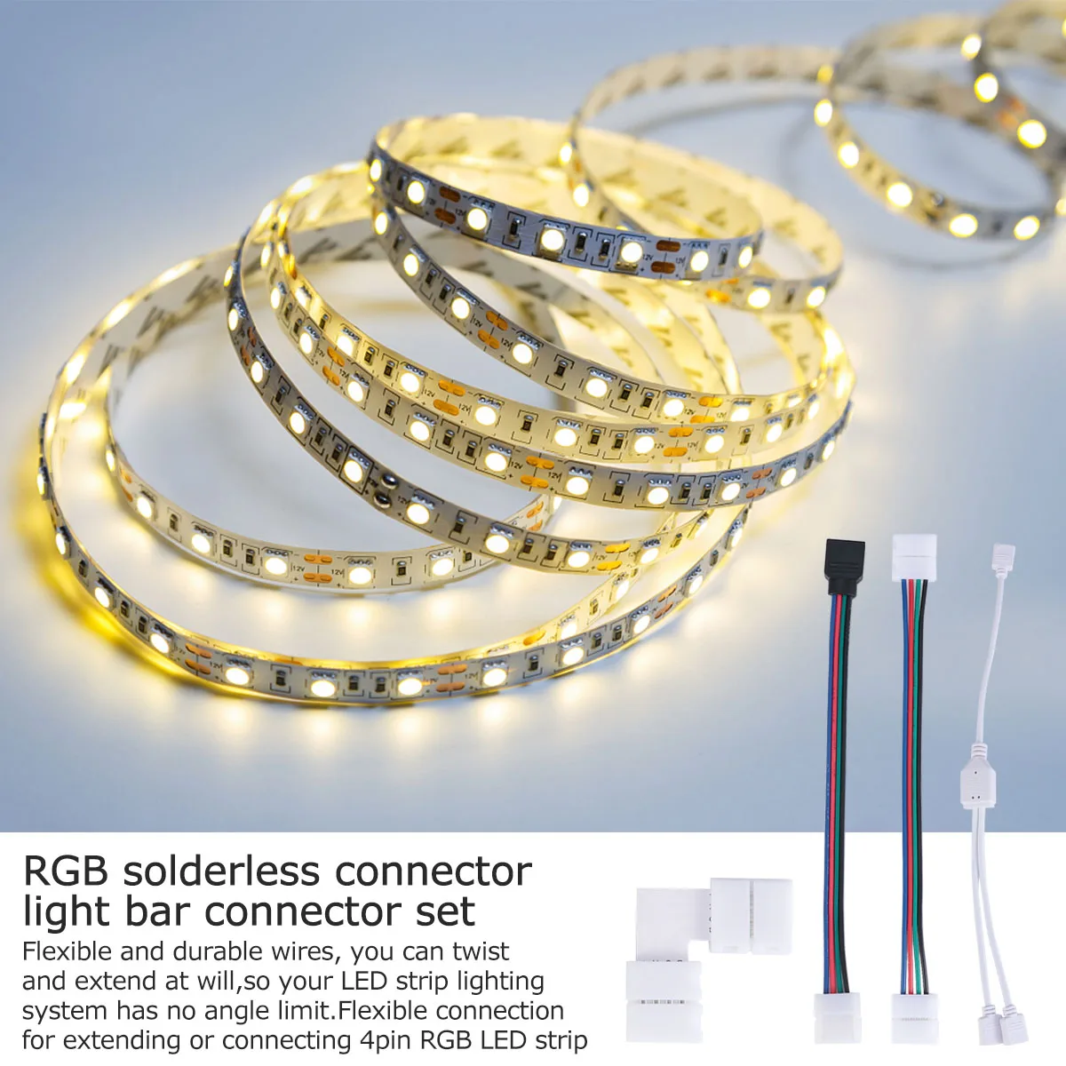 1 set Flexible Rgb LED Light Strip Connectors Fire-Proof Plastic Mounting Bracket for
1 set Flexible Rgb LED Light Strip Connectors Fire-Proof Plastic Mounting Bracket for