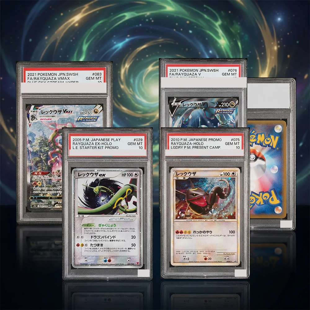 Anime Proxy PTCG Graded Collection Card SWIRL Rayquaza EX 2005 L.E Starter Kit Promo Japanese 029/PLAY GEM MT10 Gifts Toy
Anime Proxy PTCG Graded Collection Card SWIRL Rayquaza EX 2005 L.E Starter Kit Promo Japanese 029/PLAY GEM MT10 Gifts Toy