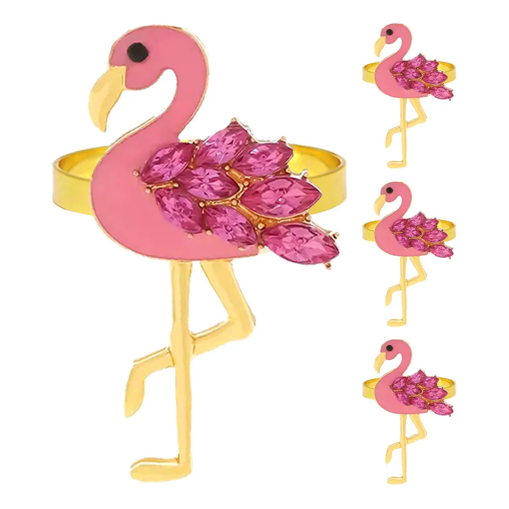 4Pcs Flamingo Napkin Rings Alloy Decorative Napkin Buckles Animal Holders for Party Family Gatherings Table Serviette Ring
4Pcs Flamingo Napkin Rings Alloy Decorative Napkin Buckles Animal Holders for Party Family Gatherings Table Serviette Ring