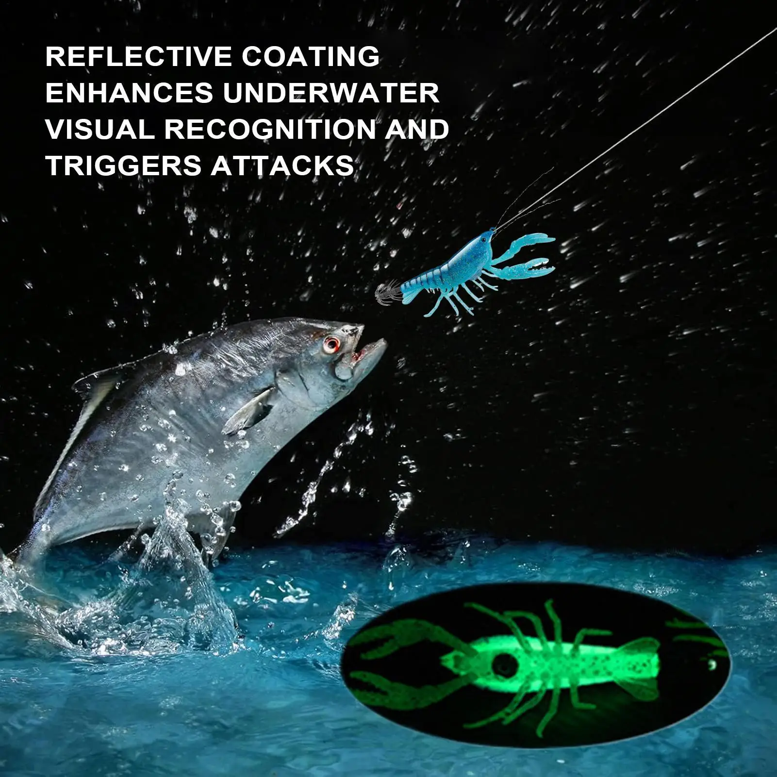 Приманка для креветок, маленькая светящаяся приманка-креветка, рыболовная приманка с крючком для пресноводной и морской рыбалки на форель, басса, карпа, лосося, сома
Приманка для креветок, маленькая светящаяся приманка-креветка, рыболовная приманка с крючком для пресноводной и морской рыбалки на форель, басса, карпа, лосося, сома