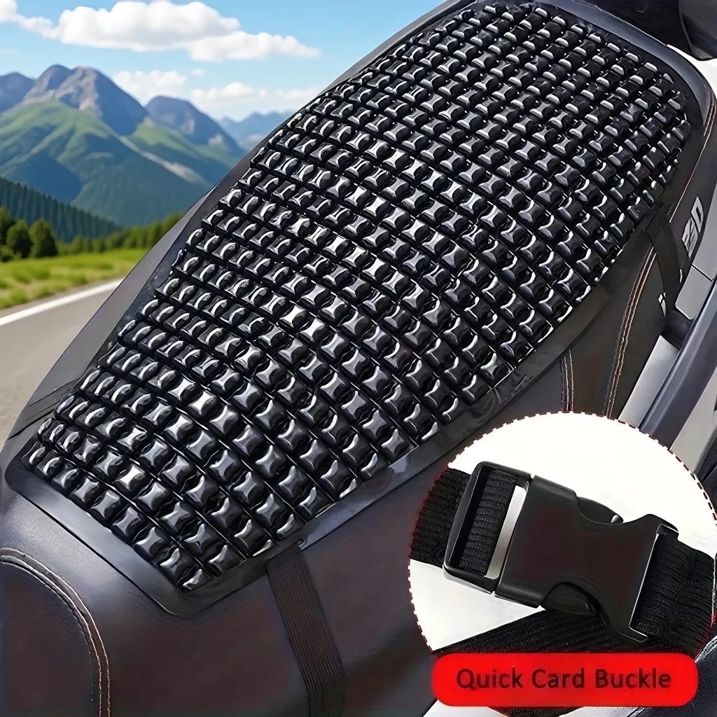 Beat the Heat & the Bumps. Gel Motorcycle Seat Pad with Airflow Design - Your Daily Ride Savior.
Beat the Heat & the Bumps. Gel Motorcycle Seat Pad with Airflow Design - Your Daily Ride Savior.