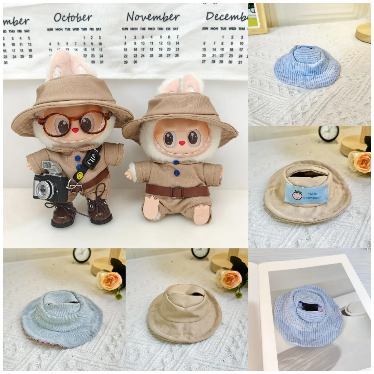 Модная повседневная шляпа цвета хаки для миниатюрного кукольного домика для 17 см Labubu, милая кукольная одежда, аксессуары, детские игрушки для девочек
Модная повседневная шляпа цвета хаки для миниатюрного кукольного домика для 17 см Labubu, милая кукольная одежда, аксессуары, детские игрушки для девочек