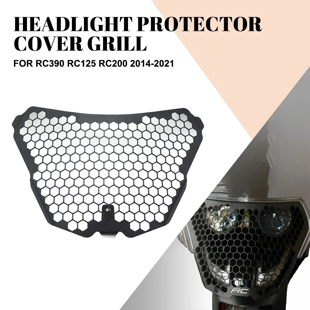 For RC390 RC125 RC200 2014-2021 Motorcycle Accessories Headlight Guard Head Light Shield Cover Grille Protector RC 390 125 200
For RC390 RC125 RC200 2014-2021 Motorcycle Accessories Headlight Guard Head Light Shield Cover Grille Protector RC 390 125 200
